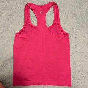 Lululemon sonic pink swiftly tank race length size 2